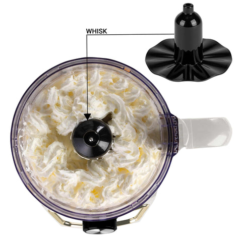 Product image of 8in1 food processor. Part of the Sahara Collection . Features: • Material: stainless steel, plastic • Voltage: 220-240V 50-60Hz • Power: 500W • Included: • stainless steel chopper blade • 2-side stainless steel.... (Studio view). Official Berlinger Haus product, boosted by Promintra sl.