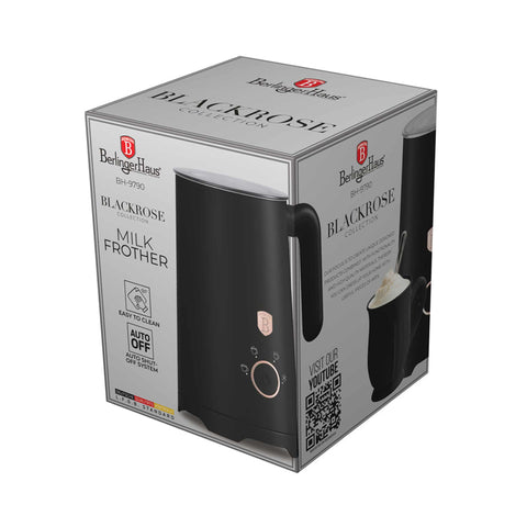  BH/9790, Espumador de leche 4 en 1, Negro, Oro rosa, Espumador de leche, Eléctrico, Espumador de leche eléctrico, Calentador de leche, Electrodomésticos de cocina