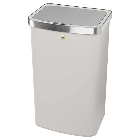  BH/9793, Cubo de basura con sensor de 60 L, color crema mate, cubo de basura con sensor, 60 L, eléctrico/batería, cubo de basura, polvo, contenedor, utensilios de cocina