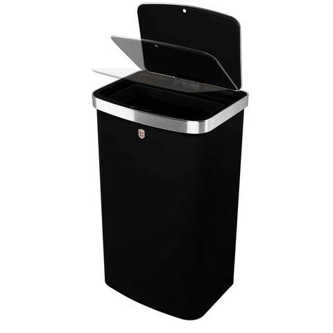  BH/9796, Cubo de basura con sensor de 60 L, Negro, Oro rosa, Cubo de basura con sensor, 60 L, Eléctrico/Batería, Cubo de basura, Polvo, Cubo, Aparatos de cocina