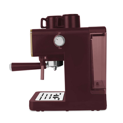  BH/9848, Cafetera digital 3 en 1, Burdeos mate, cafetera expreso, eléctrica, cafetera eléctrica, cafetera expreso con espumador de leche, electrodomésticos, cafetera
