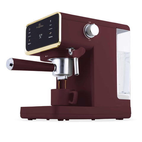  BH/9848, Cafetera digital 3 en 1, Burdeos mate, cafetera expreso, eléctrica, cafetera eléctrica, cafetera expreso con espumador de leche, electrodomésticos, cafetera