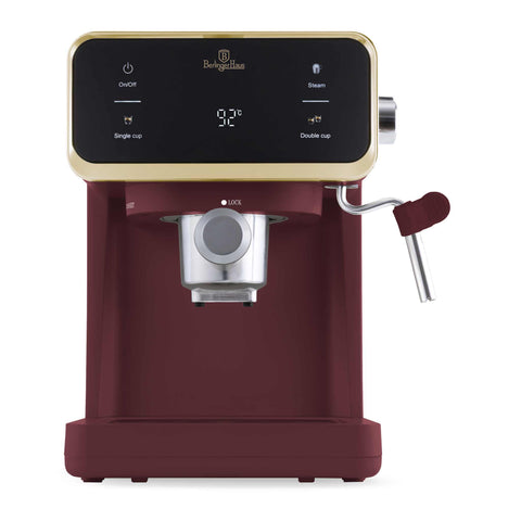 Product image of Digital espresso coffee maker 3in1. Part of the Leonardo Collection . Features: • Material: stainless steel • Power: 950 W • Voltage: 220-240V 50/60 Hz • 1L water tank • 1 and 2 cup filter • 2 in 1 plastic spoon with tamper • S.... (Studio view). Official Berlinger Haus product, boosted by Promintra sl.