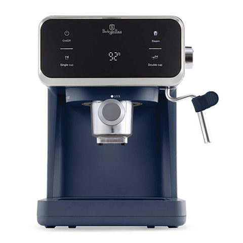 Product image of Digital espresso coffee maker 3in1. Part of the Deep Sea Collection . Features: • Material: stainless steel • Power: 950 W • Voltage: 220-240V 50/60 Hz • 1L water tank • 1 and 2 cup filter • 2 in 1 plastic spoon with tamper • S.... (Studio view). Official Berlinger Haus product, boosted by Promintra sl.