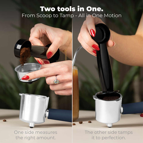 Product image of Digital espresso coffee maker 3in1. Part of the Deep Sea Collection . Features: • Material: stainless steel • Power: 950 W • Voltage: 220-240V 50-60 Hz • 1L water tank • 1 and 2 cup filter • 2 in 1 plastic spoon with tamper • S.... (Conceptual view). Official Berlinger Haus product, boosted by Promintra sl.