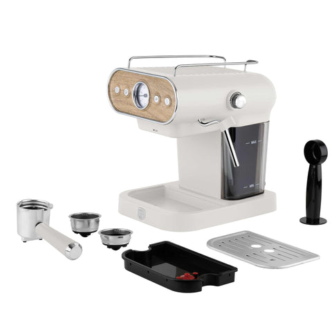  BH/9854, Cafetera espresso 3 en 1, Crema mate, Madera, Cafetera espresso, Eléctrica, Cafetera eléctrica, Cafetera espresso con espumador de leche, Electrodomésticos de cocina, Cafetera