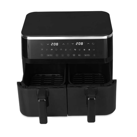  BH/9883, Freidora de aire de doble cesta 4,5+4,5L con ventanas visibles, Negra, Oro rosa, freidora de aire doble, eléctrica, freidora de aire digital, freidora de aire, freidora de aire sin aceite, freidora de aire de doble cesta, freidora de aire con ventana