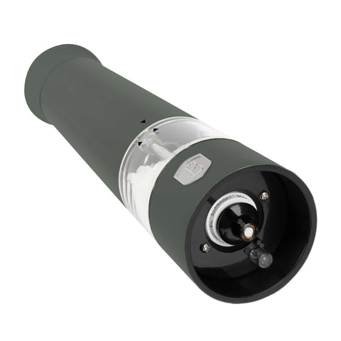 BH/9885, Juego de 2 molinillos eléctricos de sal y pimienta, verde mate, juego de molinillos de sal y pimienta, eléctrico/batería, juego de molinillos eléctricos de sal y pimienta, juego de molinillos de sal y pimienta, utensilios de cocina, molinillo de sal y pimienta