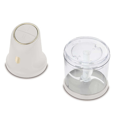 BH/9887, Picadora 2 en 1, Crema, mini picadora, eléctrica, picadora, picadora de alimentos, picadora de verduras, picadora de ajo, Utensilios de cocina, Rebanadora y picadora