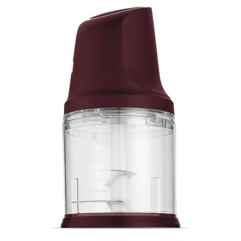  BH/9890, Picadora 2 en 1, Burdeos, minipicadora, eléctrica, picadora, picadora de alimentos, picadora de verduras, picadora de ajo, utensilios de cocina, rebanadora y picadora