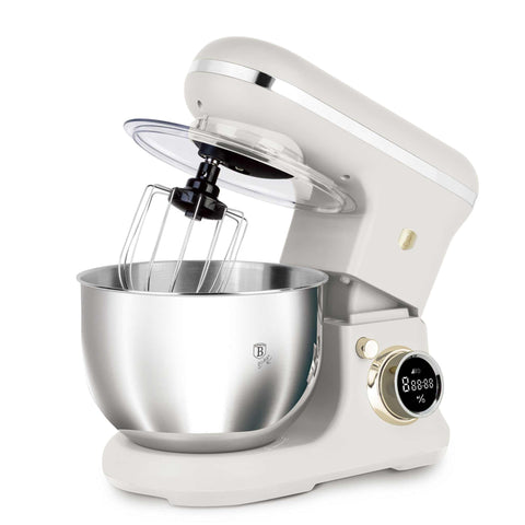 Product image of Kitchen machine. Part of the Sahara Collection . Features: • Material: stainless steel, plastic • 1500 W, 220-240V, 50/60 Hz • Include: • 18/10 stainless steel bowl 6L • Non-stick dough hook • Non-stick bea.... (Studio view). Official Berlinger Haus product, boosted by Promintra sl.