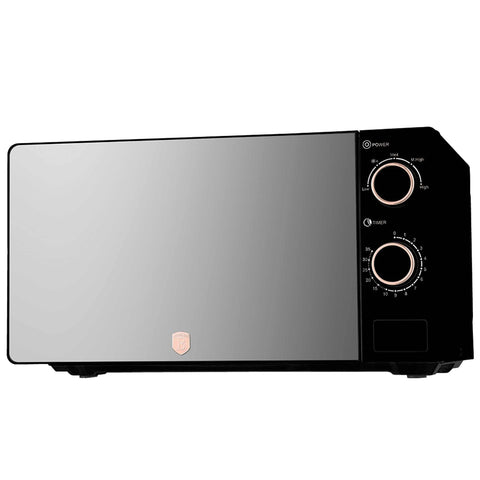  BH/9900, Horno microondas mecánico de 20 l, Negro, Oro rosa, Horno microondas, Eléctrico, Electrodomésticos de cocina
