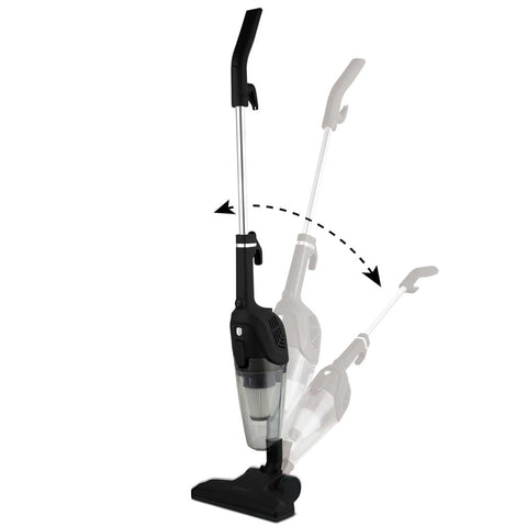 Product image of 3in1 corded vacuum cleaner. Part of the Black Vantage Collection/Matte Black Collection/Black Silver Collection . Features: • 220-240V, 50/60Hz, 600 W • Vacuum >10Kpa super powerful suction • Accessories: • 2 in 1 brush • Crevice tool • Sofa brush • 1 pcs washable HEPA f.... (Studio view). Official Berlinger Haus product, boosted by Promintra sl.