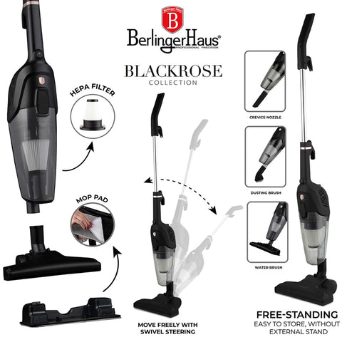  BH/9921, aspiradora con cable 4 en 1, negra, oro rosa, aspiradora, eléctrica, función de fregado, electrodomésticos