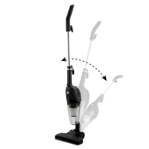 Product image of 4in1 corded vacuum cleaner with water function. Part of the Black Rose Collection . Features: • 220-240V, 50/60Hz, 600 W • Vacuum >10Kpa super powerful suction • Accessories: • 2 in 1 brush • Crevice tool • Sofa brush • Water tank • Mop pad .... (Studio view). Official Berlinger Haus product, boosted by Promintra sl.