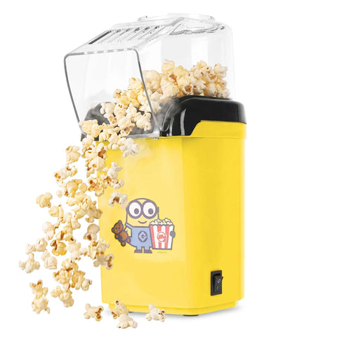 Product image of Popcorn maker. Part of the Minions Collection . Features: • Material: stainless steel, plastic • 220-240 V, 50/60Hz, 1200 W • Accessory: • Spoon • Size: 18,6*12,9*26,5 cm • Length of power cord: 1 m • Colo.... (Studio view). Official Berlinger Haus product, boosted by Promintra sl.