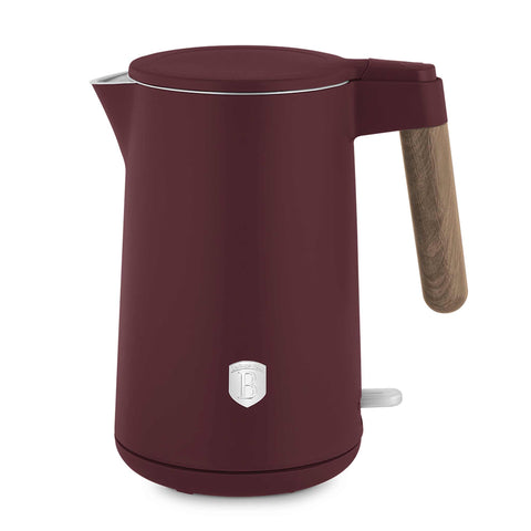 Product image of Double wall kettle. Part of the Leonardo Nordic Collection . Features: • Material: stainless steel inside, plastic outside • Capacity: 1,7L • Voltage: 220-240V, 50/60Hz • Power: 2200 W • Size: 23*16*25 cm • Length of p.... (Studio view). Official Berlinger Haus product, boosted by Promintra sl.