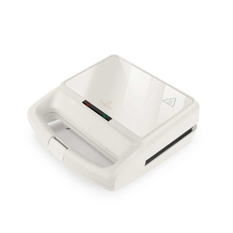 Product image of 3in1 sandwich maker with detachable plates and glass panel. Part of the Sahara Collection . Features: • Material: aluminium, glass, plastic • Power: 800 W • Voltage: 220-240 V, 50/60Hz • Plate size: 21,6*12 cm • NON-STICK coating • Length of power c.... (Studio view). Official Berlinger Haus product, boosted by Promintra sl.