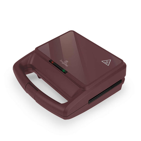 Product image of 3in1 sandwich maker with detachable plates and glass panel. Part of the Leonardo Collection . Features: • Material: aluminium, glass, plastic • Power: 800 W • Voltage: 220-240 V, 50/60Hz • Plate size: 21,6*12 cm • NON-STICK coating • Length of power c.... (Studio view). Official Berlinger Haus product, boosted by Promintra sl.