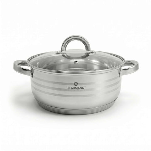 Olla Poco Profunda Con Tapa De 32 Cm