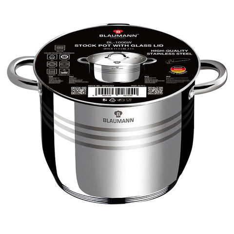  BL-1006W, Olla con tapa de 16 cm, Acero inoxidable, Olla de 16 cm, Olla, Olla con tapa, Olla, Utensilios de cocina, Cocina