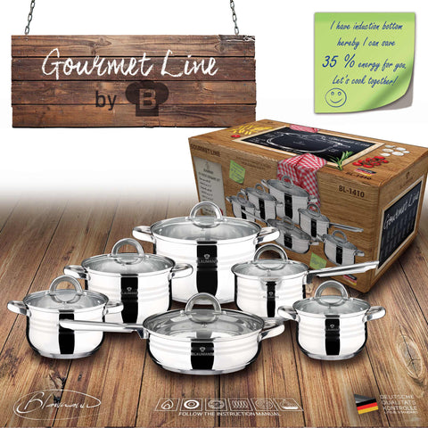  BL-1410,BL-1410-1,BL-3875,Juego de utensilios de cocina de 12 piezas,Acero inoxidable,Juego de utensilios de cocina de 12 piezas,Juego de utensilios de cocina,Ollas y sartenes,Juego de ollas y sartenes,Juego,Cocina,Utensilios de cocina,Ollas y cazuelas