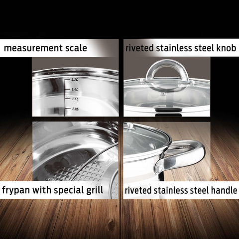  BL-1410,BL-1410-1,BL-3875,Juego de utensilios de cocina de 12 piezas,Acero inoxidable,Juego de utensilios de cocina de 12 piezas,Juego de utensilios de cocina,Ollas y sartenes,Juego de ollas y sartenes,Juego,Cocina,Utensilios de cocina,Ollas y cazuelas