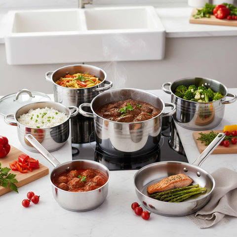  BL-1410,BL-1410-1,BL-3875,Juego de utensilios de cocina de 12 piezas,Acero inoxidable,Juego de utensilios de cocina de 12 piezas,Juego de utensilios de cocina,Ollas y sartenes,Juego de ollas y sartenes,Juego,Cocina,Utensilios de cocina,Ollas y cazuelas