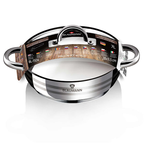  BL-1504A,BL-1504,BL-3859,BL-3867,Olla baja con tapa de 28 cm,Acero inoxidable,Olla baja de 28 cm,Olla baja,Olla baja con tapa,Olla,Utensilios de cocina,Cocina,Ollas y cazuelas