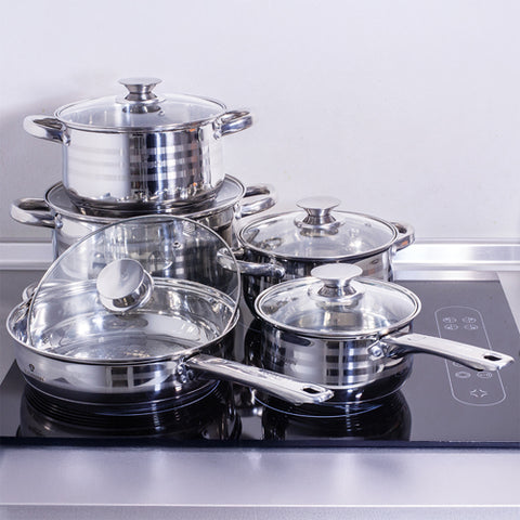 BL-1637W, juego de utensilios de cocina de 10 piezas, acero inoxidable, juego de utensilios de cocina de 10 piezas, juego de utensilios de cocina, ollas y sartenes, juego de ollas y sartenes, juego, cocina, utensilios de cocina