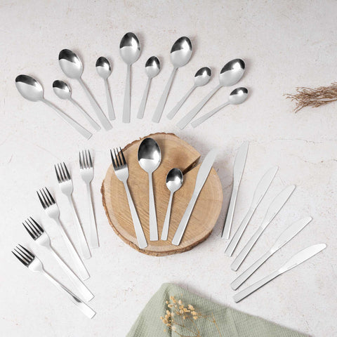 Juego De Cubiertos De 24 Piezas Con Espejo, Imagen lifestyle