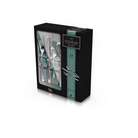  BL-3200A, juego de cubiertos de 24 piezas con espejo, acero inoxidable, juego de cubiertos de 24 piezas, juego de cubiertos, cubiertos, espejo, vajilla
