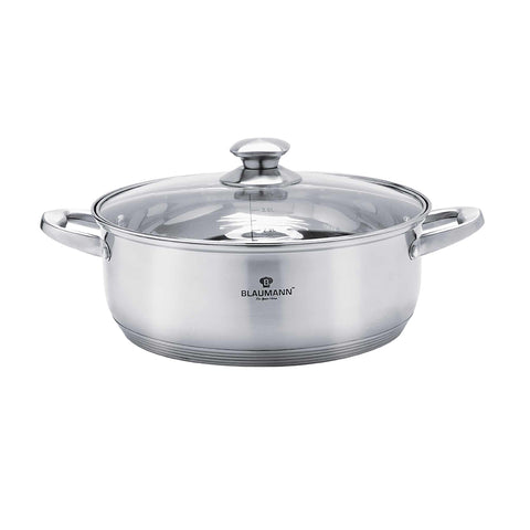  BL-3308A,BL-3308,Olla baja con tapa de 20 cm,Acero inoxidable,Olla baja de 20 cm,Olla baja,Olla baja con tapa,Olla,Utensilios de cocina,Cocina,Ollas y cazuelas