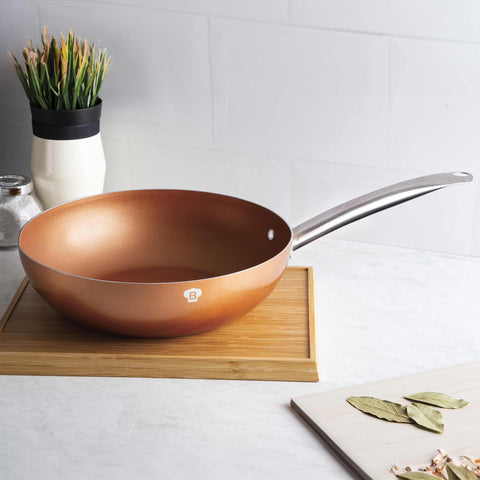  BL-3339, Wok 28cm, Cobre, Wok 28 cm, Wok, Batería de cocina, Cocina, Sartenes