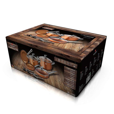  BL-3342, juego de utensilios de cocina de 11 piezas, cobre, juego de utensilios de cocina de 11 piezas, juego de utensilios de cocina, ollas, juego de ollas, ollas y sartenes, juego de ollas y sartenes, juego, herramientas de cocina, cocina, utensilios de cocina, ollas y cazuelas