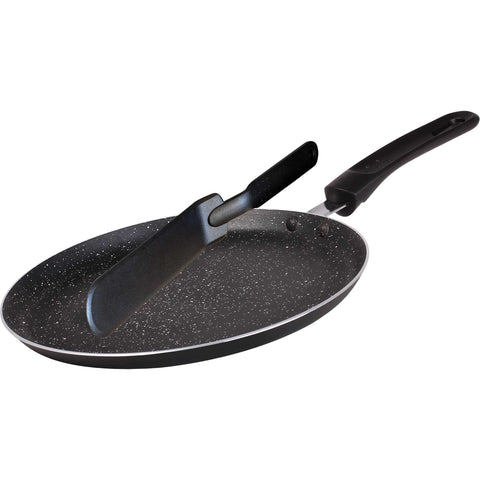 sartén para panqueques, sartén para panqueques con espátula, utensilios de cocina, cocinar, sartén para panqueques, negro, BL-3373-SP