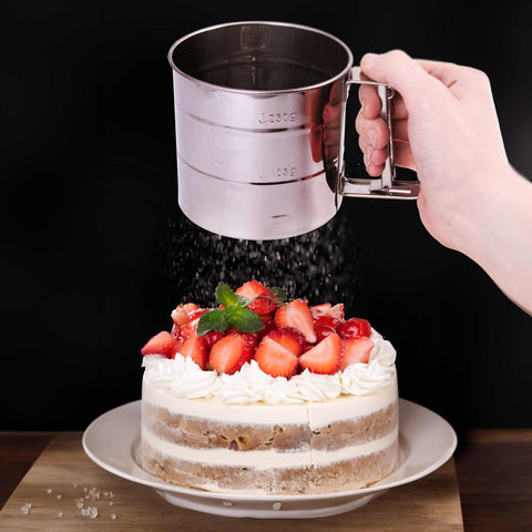  BL-3438, Tamiz de harina y azúcar glas, Acero inoxidable, Tamiz de harina, Tamizado de azúcar glas