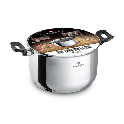  BL-3856,BL-1021A,Cacerola con tapa 24cm,Acero inoxidable,Cacerola 24 cm,Cacerola,Olla,Cacerola con tapa,Utensilios de cocina,Cocina,Ollas y cazuelas