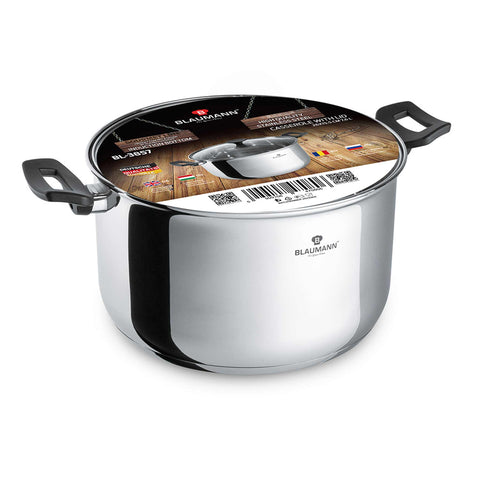  BL-3857,BL-1022A,Cacerola con tapa 26cm,Acero inoxidable,Cacerola 26 cm,Cacerola,Olla,Cacerola con tapa,Utensilios de cocina,Cocina,Ollas y cazuelas