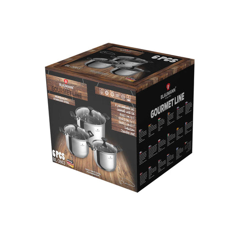  BL-3863,BL-3174,Juego de utensilios de cocina de 6 piezas,Acero inoxidable,Juego de utensilios de cocina de 6 piezas,Juego de utensilios de cocina,Ollas,Juego de ollas,Juego,Cocina,Utensilios de cocina,Ollas y cazuelas