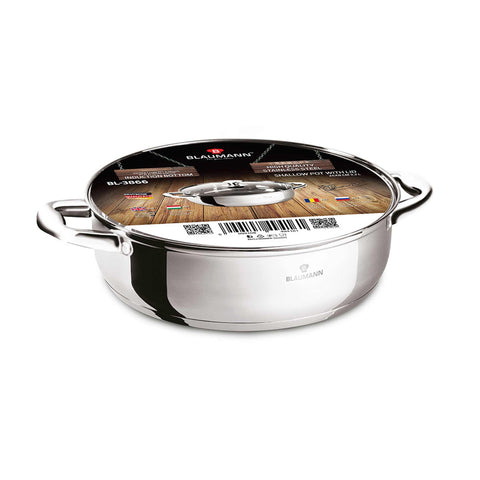  BL-3866,BL-1003A,Olla baja con tapa de 24 cm,Acero inoxidable,Olla baja de 24 cm,Olla baja,Olla baja con tapa,Olla,Utensilios de cocina,Cocina,Ollas y cazuelas