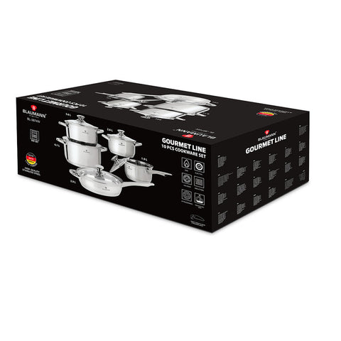  BL-3874W, juego de utensilios de cocina de 10 piezas, acero inoxidable, juego de utensilios de cocina de 10 piezas, juego de utensilios de cocina, ollas y sartenes, juego de ollas y sartenes, juego, cocina, utensilios de cocina