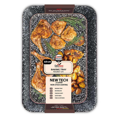  BL-3890, Asador rectangular 40x28cm, Bronce, Utensilios para hornear, Asador rectangular b., Asador rectangular, Asador, Hornear, Bandeja para asar