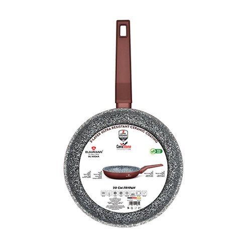 BL-4004A, BL-4061, Sartén de 20 cm, bronce, sartén de 20 cm, sartén, batería de cocina, cocina, Colección Blaumann/Cera Stone, sartén,Pans,Frying Pan