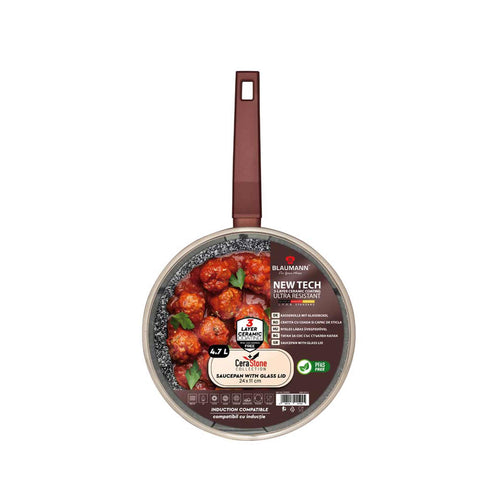  BL-4073, Cacerola con tapa 24cm, Bronce, Cacerola 24 cm b., Cacerola, Cacerola con tapa, Batería de cocina, Cocina, Ollas y cazuelas, Cacerola