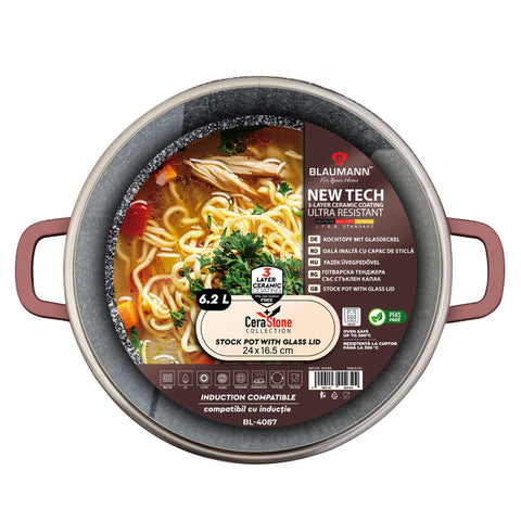 BL-4087T,BL-4087,Olla con tapa de 24 cm,Bronce,Olla de 24 cm,Olla,Olla con tapa,Olla,Utensilios de cocina,Cocina,Ollas y cazuelas