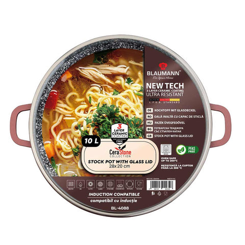  BL-4088, Olla con tapa de 28 cm, Bronce, Olla de 28 cm, Olla, Olla con tapa, Olla, Utensilios de cocina, Cocina, Ollas y cazuelas