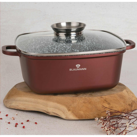  BL-4093, Olla cuadrada con tapa 26cm, Bronce, Olla cuadrada 26 cm, Olla cuadrada, Olla cuadrada con tapa, Olla, Utensilios de cocina, Cocina, Ollas y cazuelas