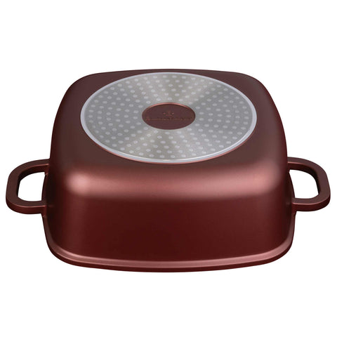  BL-4094, Olla cuadrada con tapa 28cm, Bronce, Olla cuadrada 28 cm, Olla cuadrada, Olla cuadrada con tapa, Olla, Batería de cocina, Cocina, Ollas y cazuelas