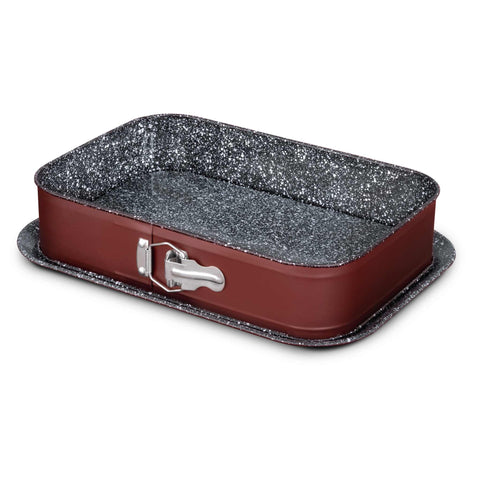 acoplamiento, Bakeware, Baking, BL-4100, Blaumann, bronce, Cera Stone Collection, horneado, molde desmontable cuadrado, Molde desmontable rectangular 39x27cm, pastel, Springform Pan, utensilios para hornear, utensilios para hornear - molde desmontable rectangular